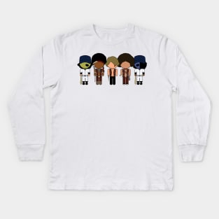 The Warriors Movie Icons - "Vector-Eds" Kids Long Sleeve T-Shirt
